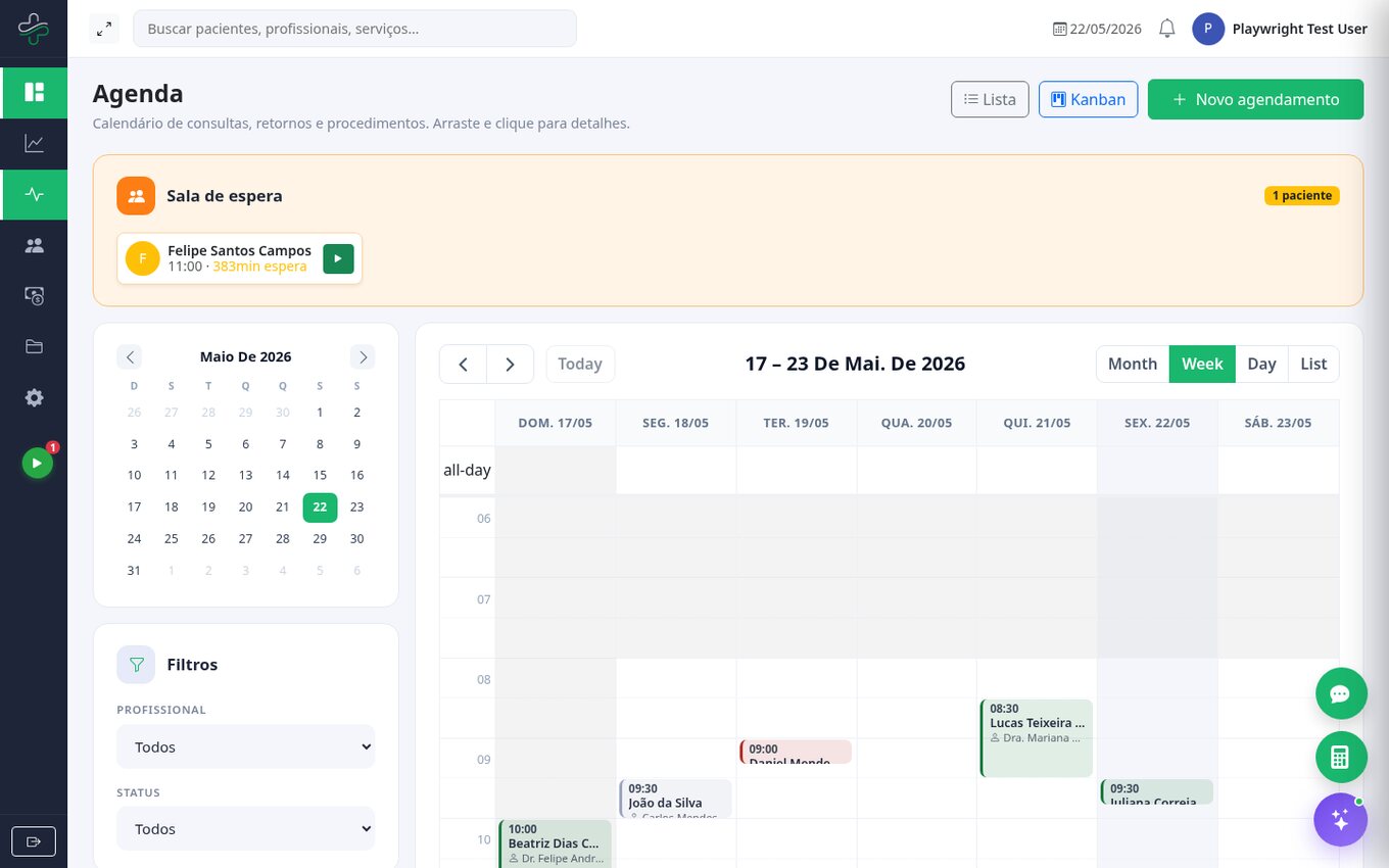 Agenda inteligente — ClinPlus